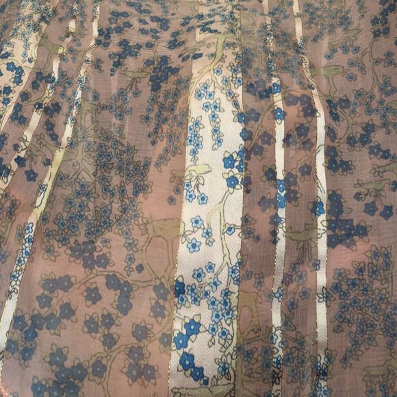 Exquisite Pure Silk Sheer Vintage Dress FairyCore Cottagecore Feminine 4  Damage - Picture 3 of 8